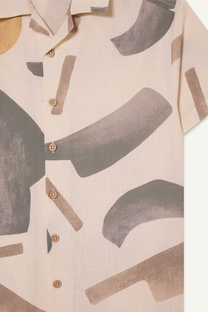 ديفاكتو قميص أولادي منقوش أوفر سايز - Image 2